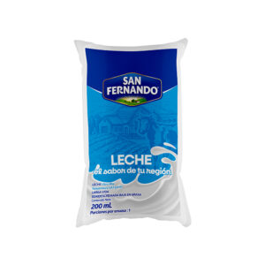 Leche San Fernando Sabor de tu Región Bolsa 200 ml
